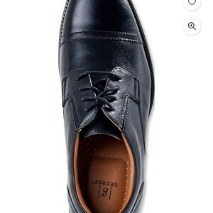 George Men's Classic Black Oxfords